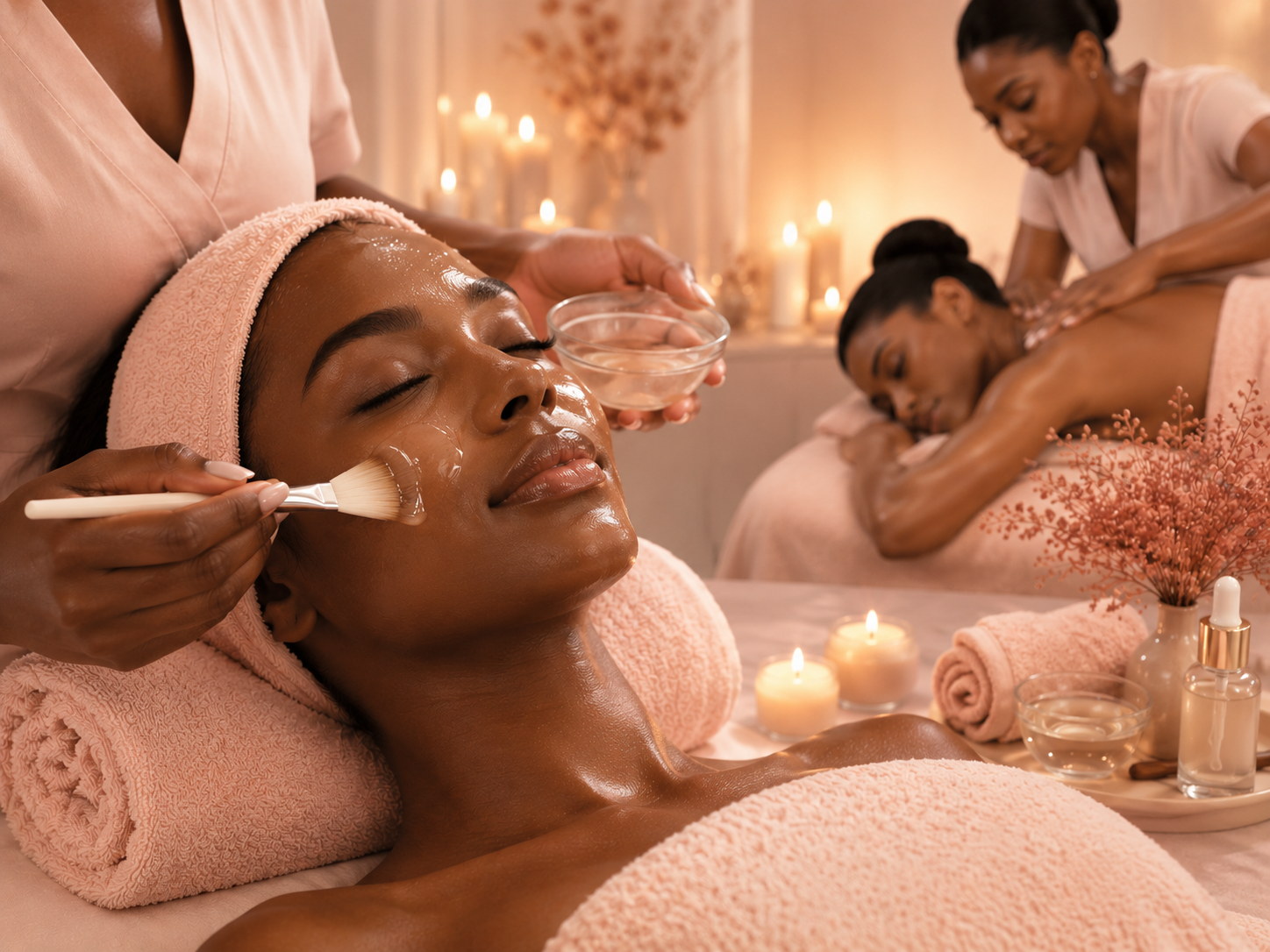 Luxury facial and massage treatment
